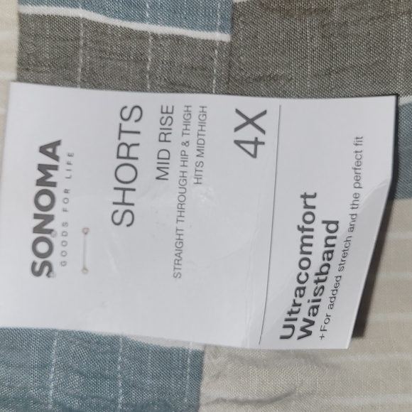 New Sonoma pocketed shorts size 4X - Picture 3 of 5